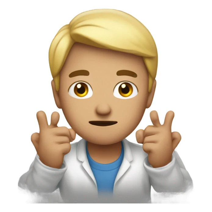 Rubbing hands together maniacally  sticker