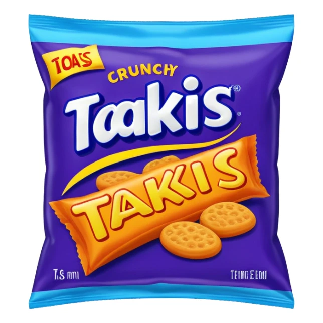 Blue bag of takis sticker