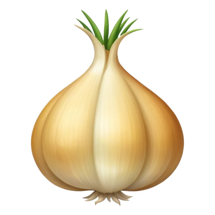 bird with a body like a garlic bulb sticker