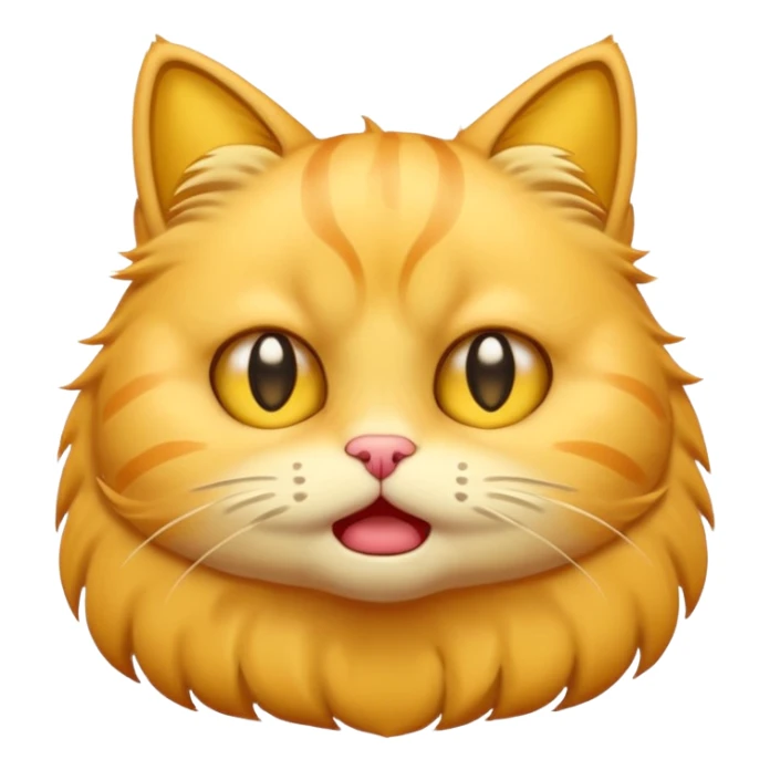 yellow cat (looks like this 😸😺🐱) crying loudly (like this 😭) sticker