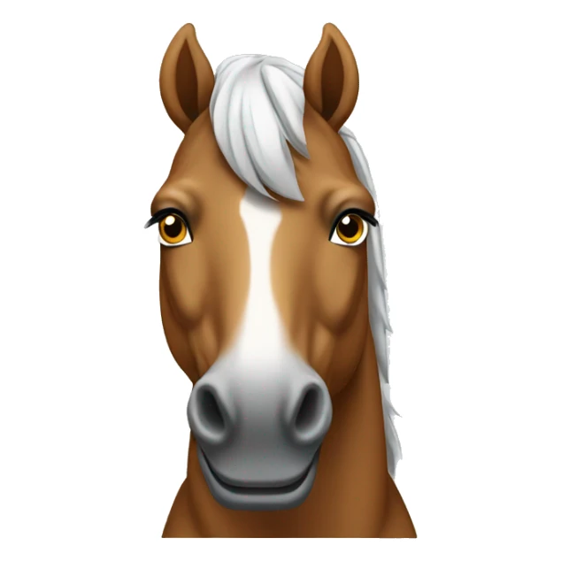 Horse with tshirt sticker