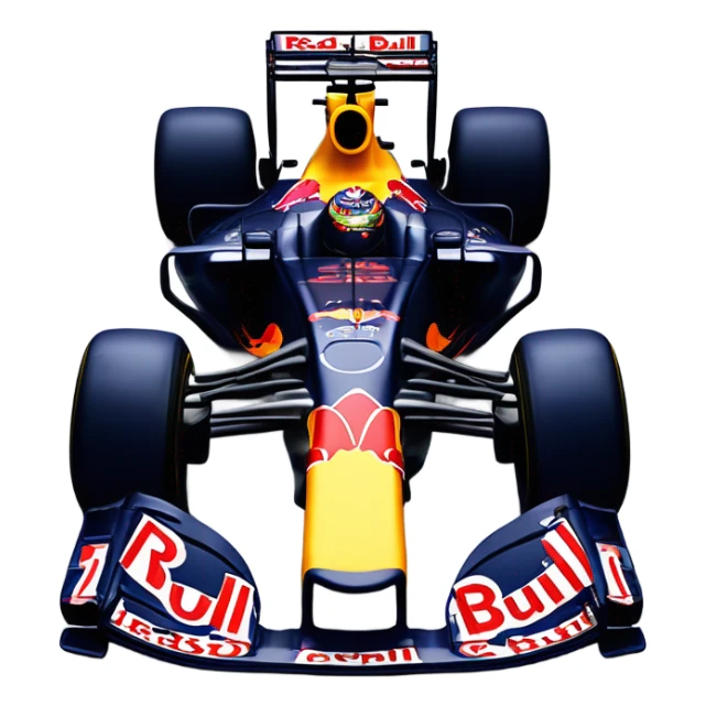 RB22 red bull racing car in formula 1 sticker