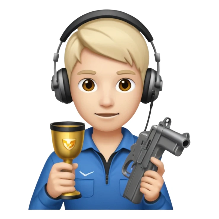 MVP + Gaming + Gamer + Tournament Cup  + Gun  sticker