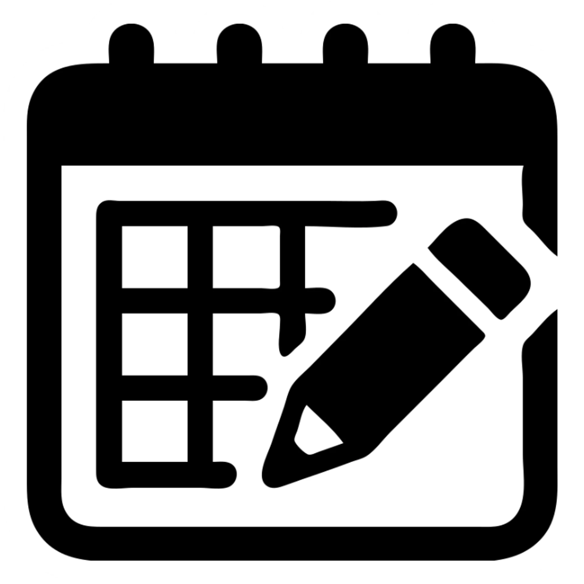 A calendar with a pencil writing on it, representing meeting preparation sticker