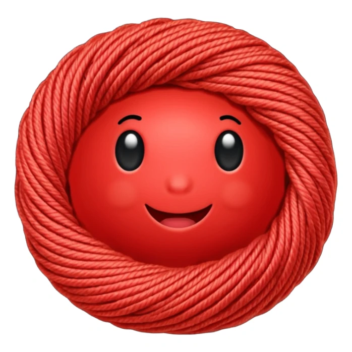 red ball of yarn sticker
