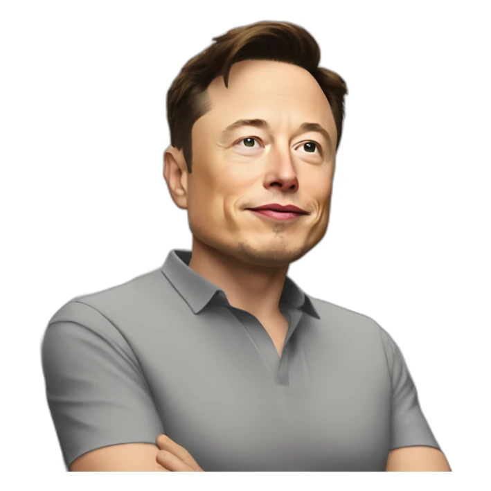 High quality Elon musk doing low quality stocks sticker