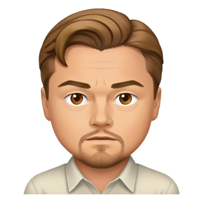 Leonardo DiCaprio celebrity portrait sticker