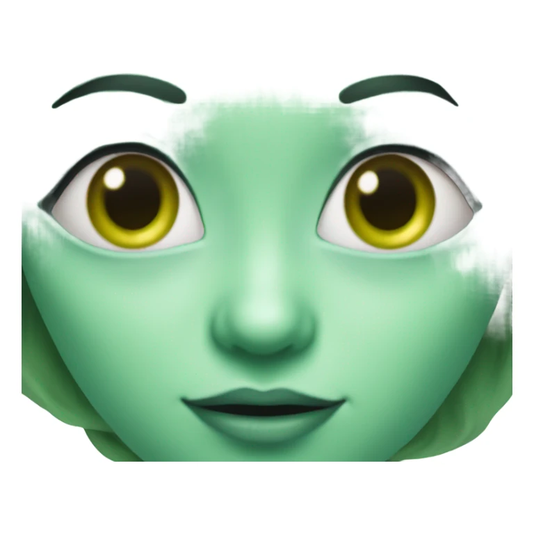 Photo realistic, alien female green sticker