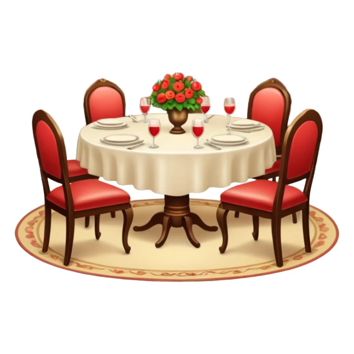 Beautiful special shiny gorgeous romantic vintage dinner table sticker