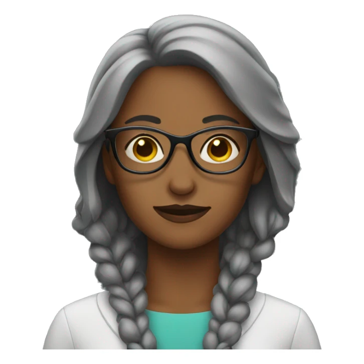 Woman with glasses  sticker