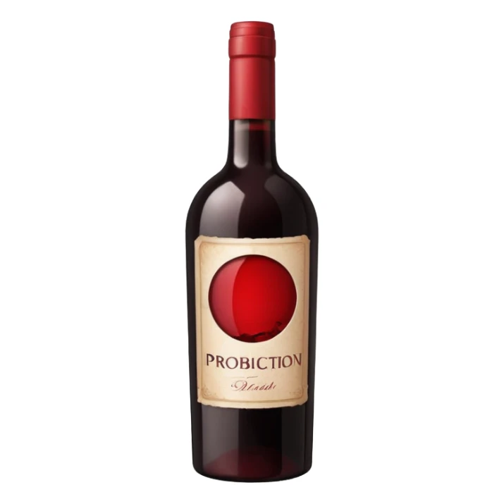 I want an emoji that describes that no drinks allowed but with wine sticker