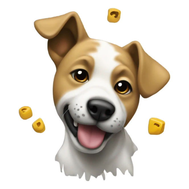 Un perro haciendo graffiti sticker