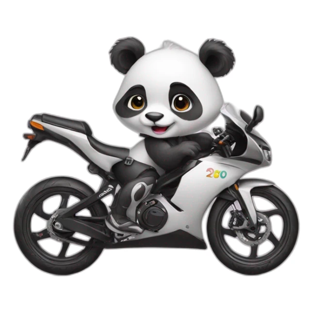 Cute Panda girl with liv road bike sticker