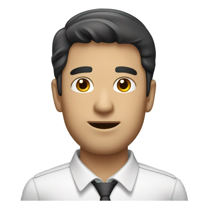sales man with dark hair sticker