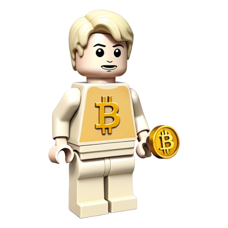 lego homme hackeur bitcoin sticker