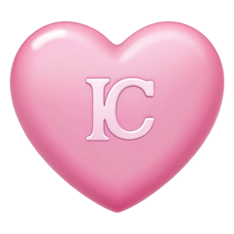 Pink heart with letter Claire in it  sticker