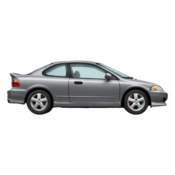 Grey Honda civic 1999 sticker