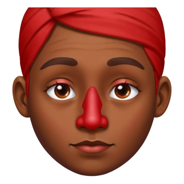 Paint on nose, half body, only nose. sticker