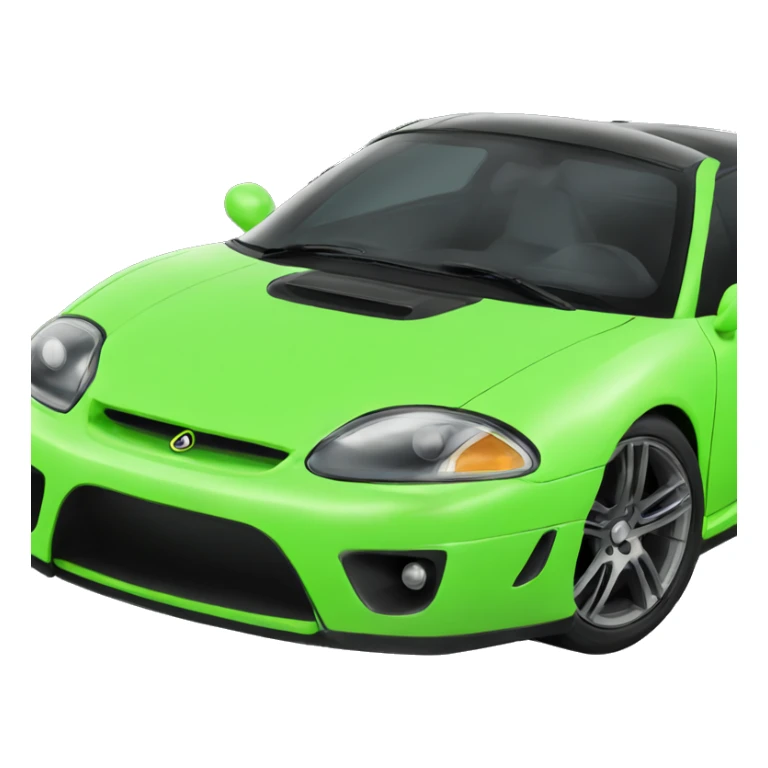 neon sports car sticker