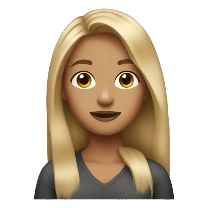 Girl with dirty blonde hair sticker