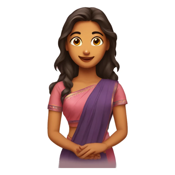 Chennai girl in love and shy sticker