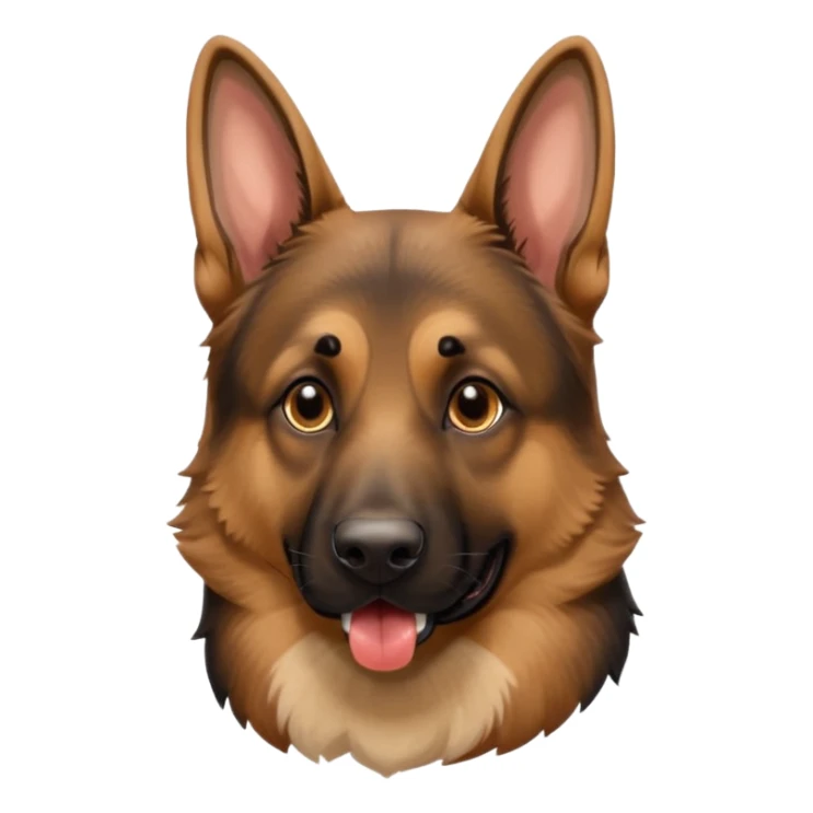 make tongue longer on German Shepard male sticker