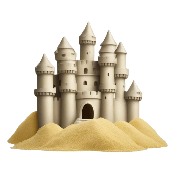 castle made of flour sticker