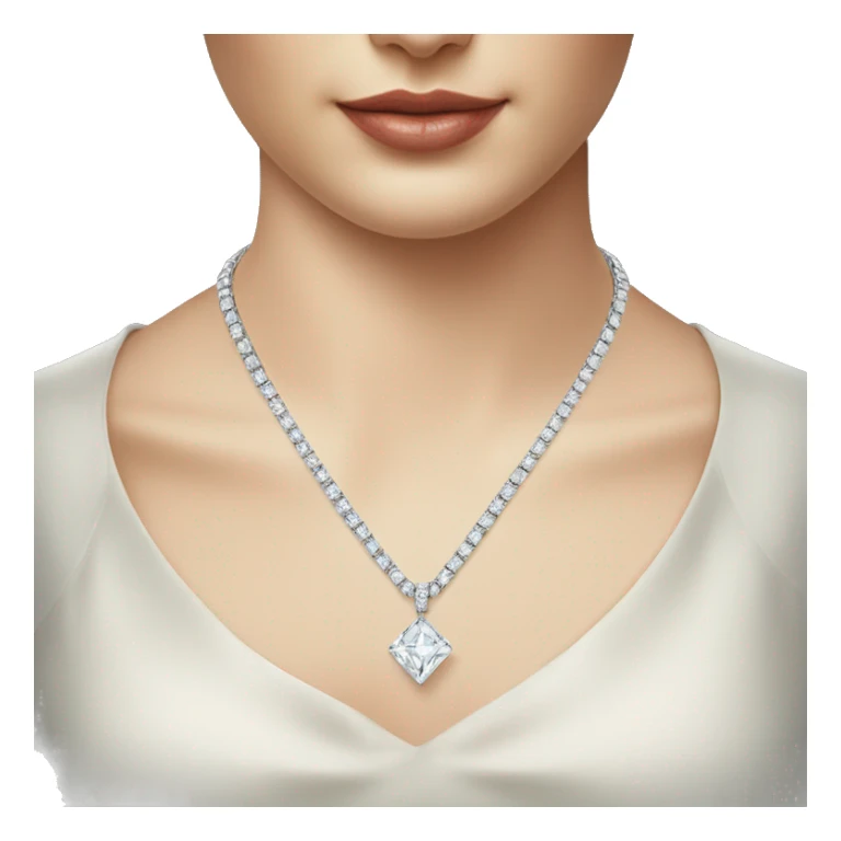 cartier diamond necklace sticker