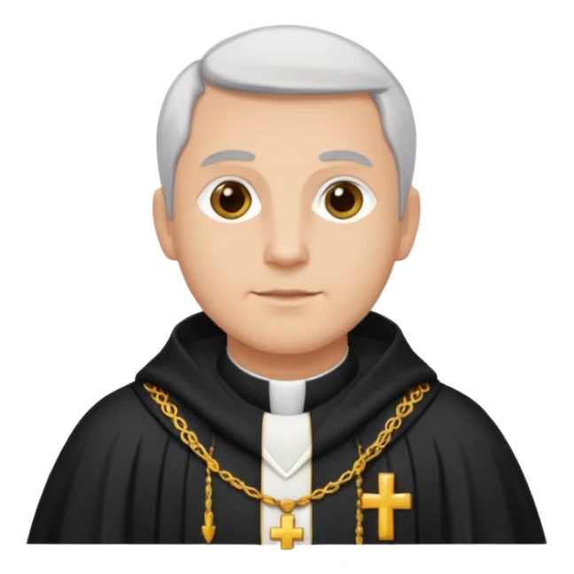 The priest who presides over the wedding sticker