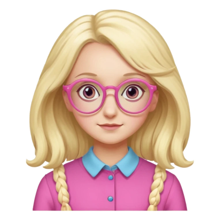 Luna Lovegood pink glasses sticker