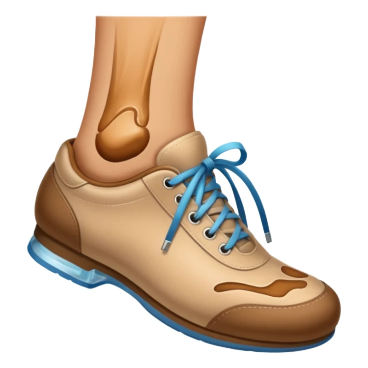 a shoe with a foot inside, stepping and showing a clear shoe print below. and leg with motion line







 sticker