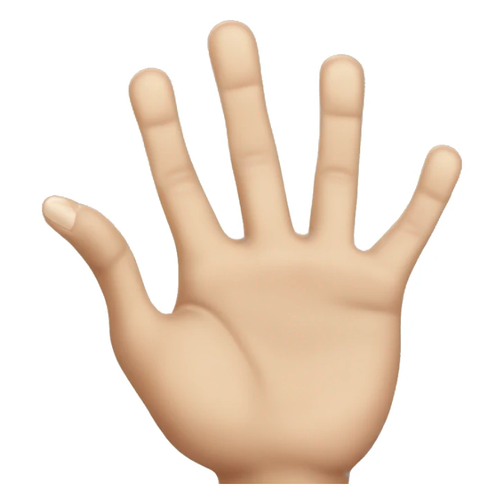 close the whole hand but open the ring and middle finger sticker