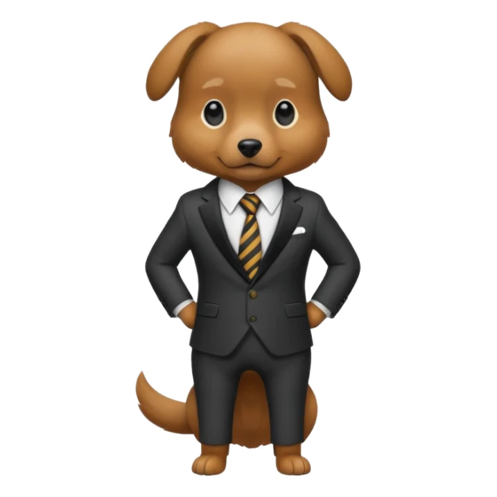 The dog went in a suit
 sticker