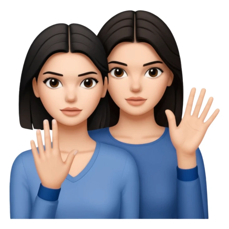 kendall jenner gibt einer anderen Frau die Hand sticker