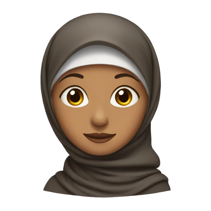 Muslim woman with headscarf sticker