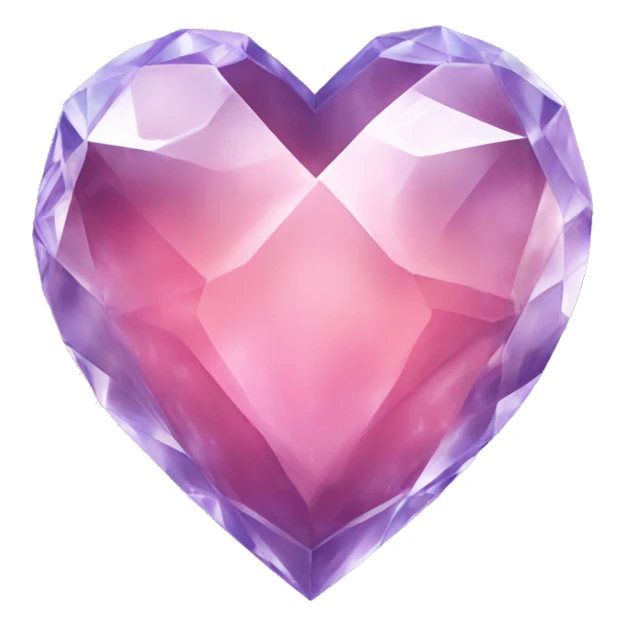 Crystal heart sticker
