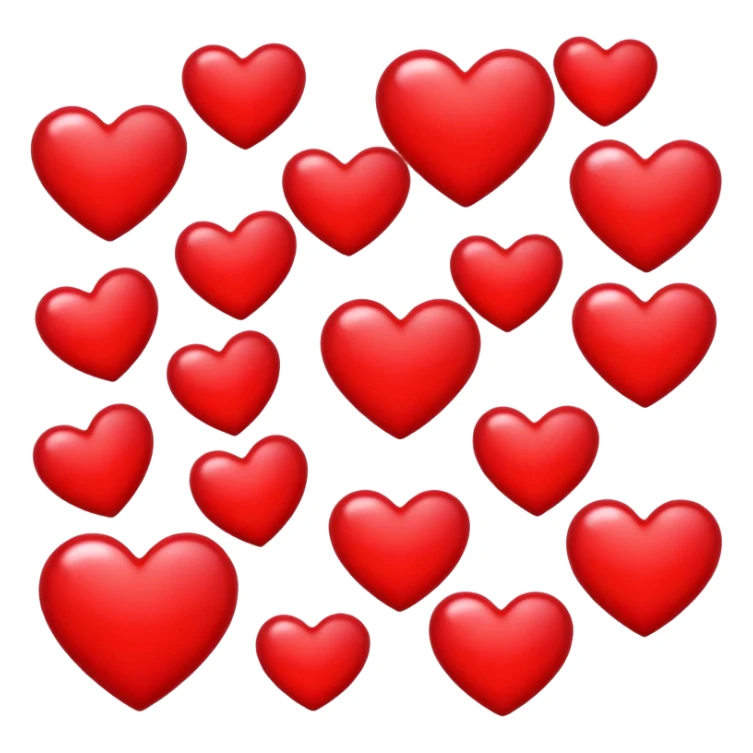 A emoji wit hearts saying I love u sticker
