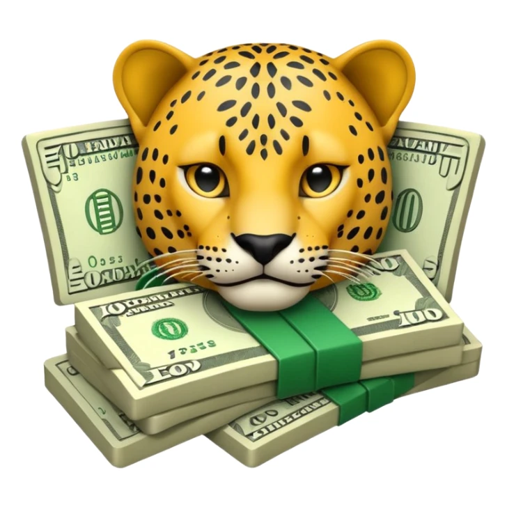 Brazilian money with animals sticker