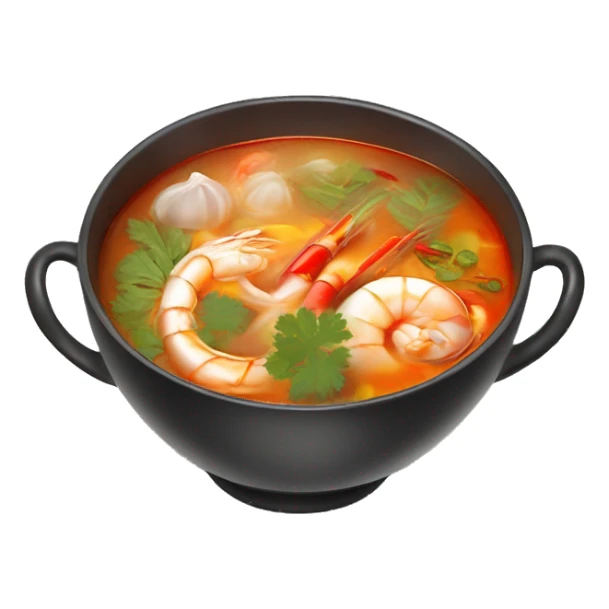 tom yum soup, perfect proportions, beautiful ingredients sticker