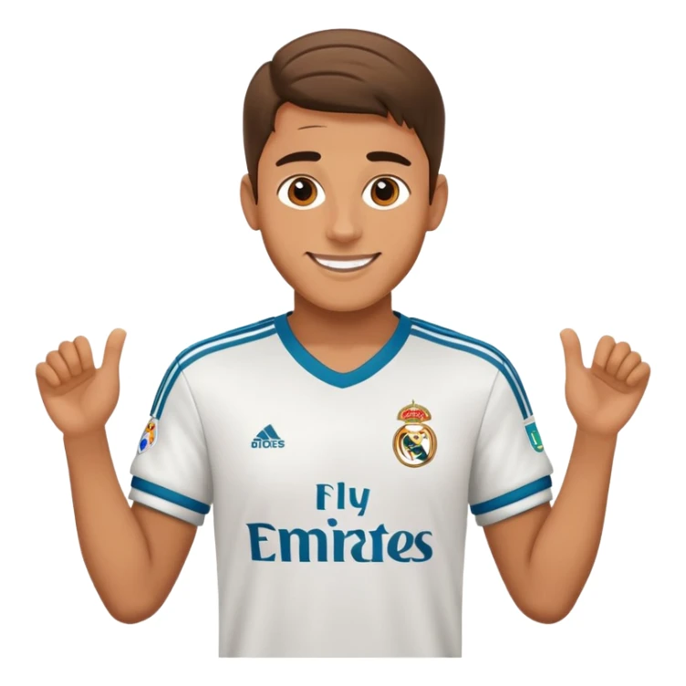 Playing football Real Madrid CF sticker