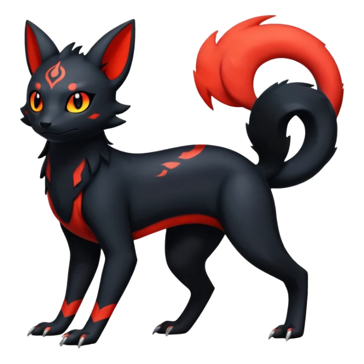 Salandit-Umbreon-Litten-Hybrid (Full body) sticker