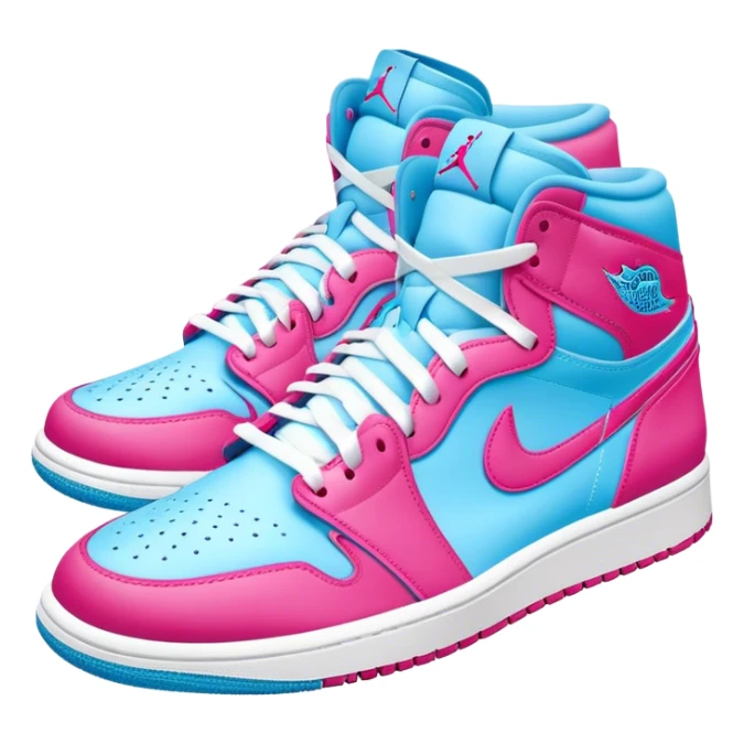 Hot pink and light blue air Jordan 1s sticker