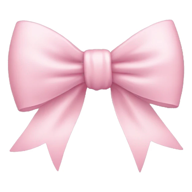 Light pink bow sticker