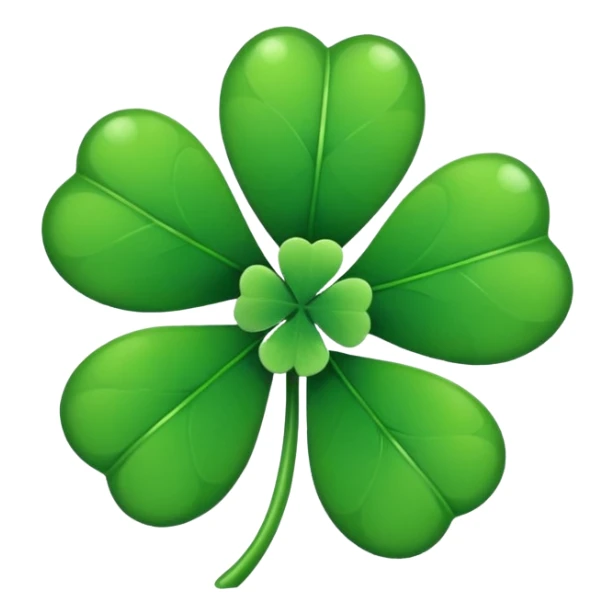 Trébol con 4 hojas a lado con nombre de Mati sticker