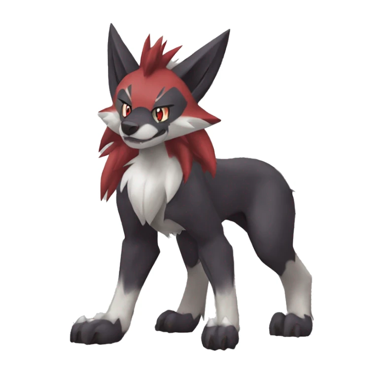  Incineroar Zoroark Lycanroc Nickit Fakemon sticker