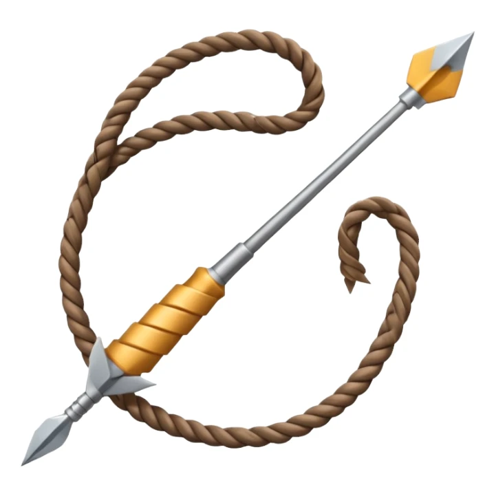 Rope Dart – Long rope with metal dart tied at the end. sticker