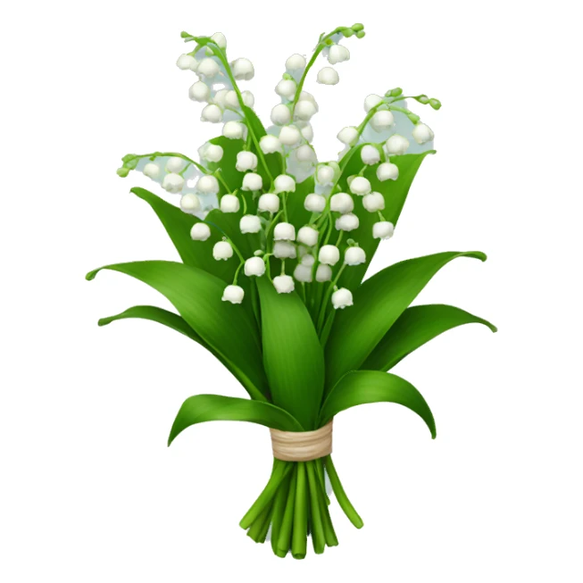 bouquet of lily of the valley sticker