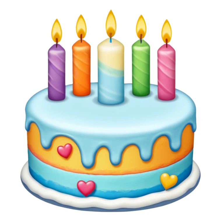 день рождения торт и цвет sticker
