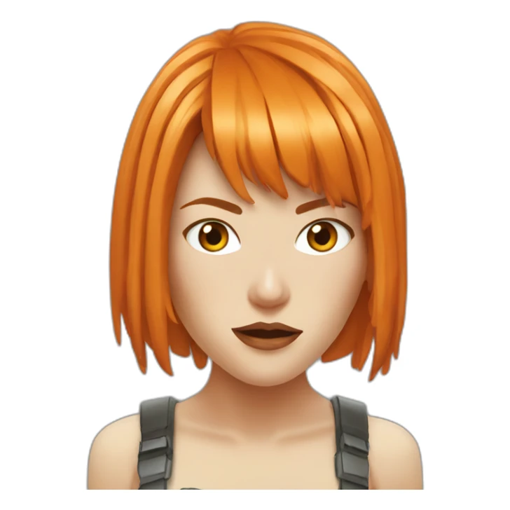 milla jovovich in the fifth element with orange hair sticker