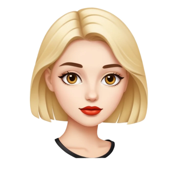 fashionable young woman sticker